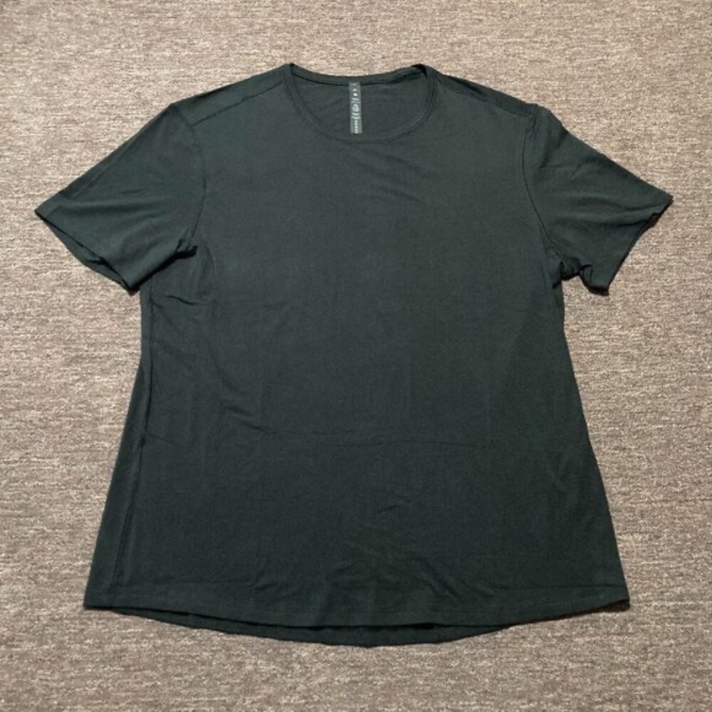 Lululemon Men'S Athletic Shirt Size 2Xl Black Stretch Performance Lightweig